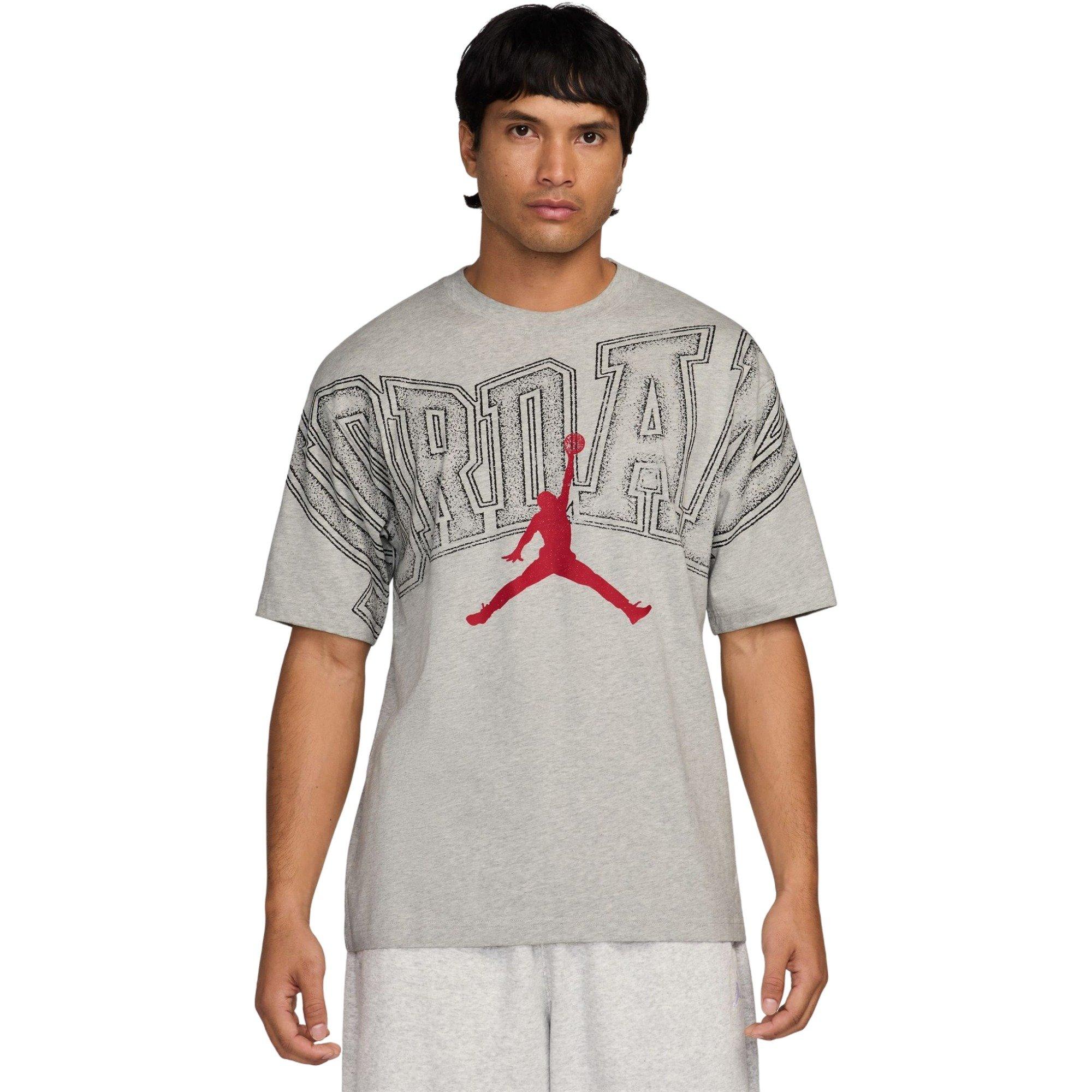 Jordan Men's Graphic Tee-Grey - GREY